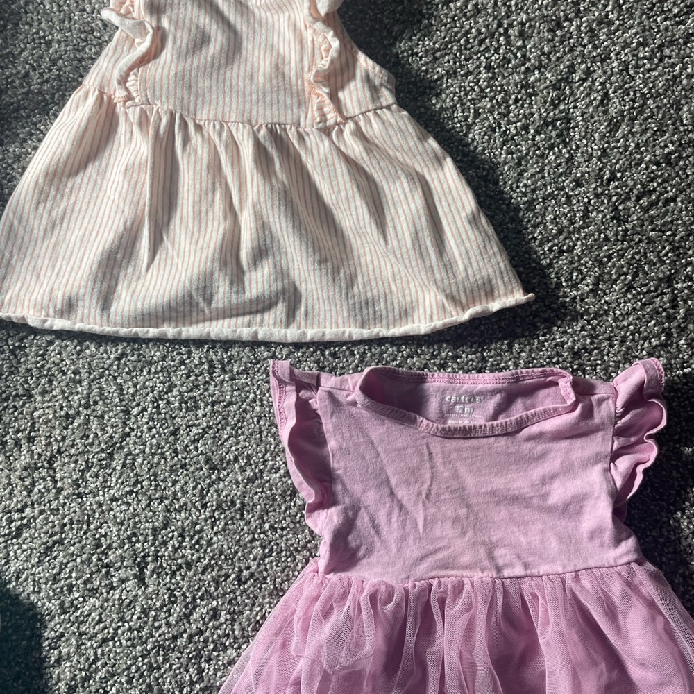 Carter's White Smocked Ruffled Sundress